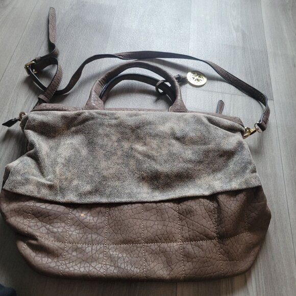 Christian Lacroix Brown Leather & Suede Shoulder Bag - Picture 9 of 13